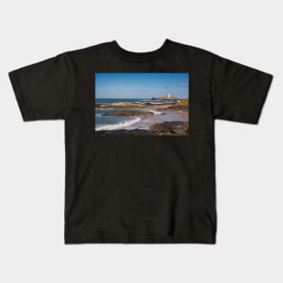 Godrevy Lighthouse, St Ives, Cornwall Kids T-Shirt